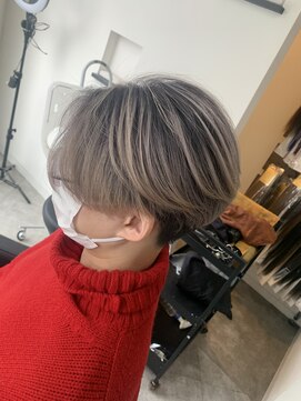 ラフ 難波店(LAFF) #黒髪#ボブルフ#ネビージュ#小顔#ワンレン