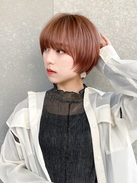 ロンド レグリーズ 立川(Lond leglise) ショート×顔周り×前髪×シルキーベージュ×グレージュカラー