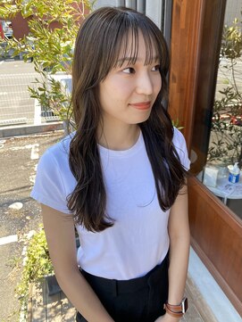 キュオンシア(CUEON. ciea) 艶感ロング×オリーブベージュ