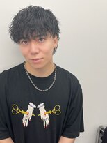 ゴールド 渋谷神南(GOALD)&nbsp;ツイストスパイラル波打ちスパイラルセンターパート刈り上げ束感