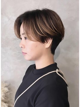 プライベートサロン キッテ(private salon kitte.) バレイヤージュなハンサムショート