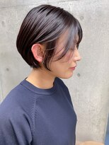 エウペ 渋谷(WEUPE)&nbsp;斜めバング/グレージュカラー/デザインカラー/シルキーベージュ