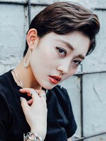 エクファ ヘア リゾート 大津 瀬田店(ex-fa hair resort)&nbsp;イメチェンハッシュカットフルバンク似合わせレッドブラウン