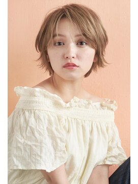 ジーナ 渋谷本店(Zina) ★ショートウルフパーマ 艶感ワンカールパーマ【Kengo】