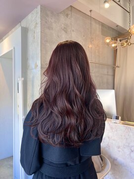 ワイス(WYETH) レイヤーカット　ワインレッド