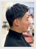メンズ 爽やか刈上げビジネスショート ツーブロック