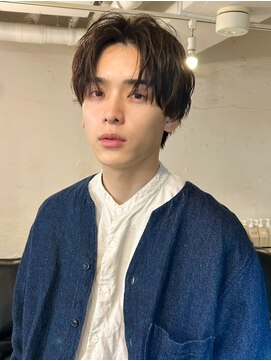 ファルベ(Farbe) 韓国マッシュ/スペインカール/スパイキーショートブルーブラック