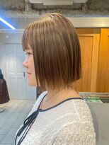 テトラ バイ ネオリーブ 横浜西口店(tetra by neolive)&nbsp;切りっぱなしボブ　1ブリーチベージュ　横浜　N