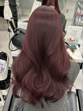 アマトウキョウスマートサロン(AMA TOKYO×Smart Salon) ワインレッド  カシスレッド  透明感カラー