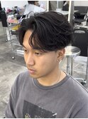 仙台フェザーショートセンターパートフェザーパーマ毛流れ強め◯