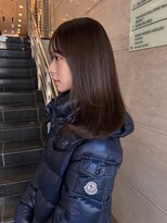 エル バイ ホーム(L by HOME)&nbsp;ベージュヘア　透明感カラー　流れるお顔周りカット