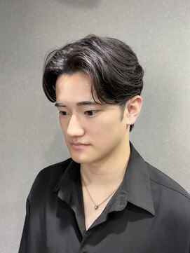 オアハカタ(oa hakata) ニュアンスパーマ/センターパート/毛流れ