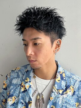 アイビーズ(IVYS) 大人短髪ツイストスパイラルワイルドツーブロックパーマ