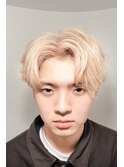 長崎佐世保メンズカラー　ホワイトミルクティーベージュ　ウルフ