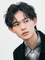 フィフス 大分(fifth)&nbsp;大分ゆるめスパイラルパーマメンズカットセンターパートマッシュ