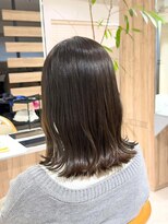 オリ 仙台(Oli)&nbsp;ダークパープル/ナチュラルショート/夏のヘアアレンジ/仙台