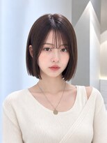 フォト 新宿三丁目(foto)&nbsp;髪質改善縮毛矯正地毛風ストレート切りっぱなしボブ