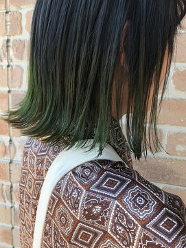 ヘアメイクエイト 丸山店(hair make No.8) 【担当＊岩切祐樹】切りっぱなしボブ×グラデーションカラー