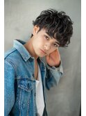 コンマヘアビジネスかき上げトランクスヘアショートレイヤー