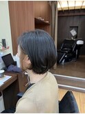 ショートボブ×インナーカラー