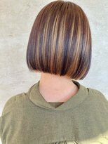 アースコアフュールボーテ 笛吹店(EARTH coiffure beaute)&nbsp;モカハイライトボブスタイル