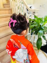 美容室 ティンカーベル 七五三 7歳