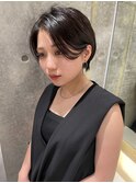 20代30代大人ガーリーショートヘアチョコレートモードショート