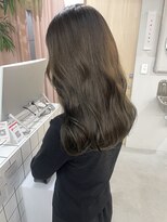 ヘアー アイス カンナ(HAIR ICI Canna) 【Mayuno】オリーブグレージュ透明感グレージュ極細ハイライト