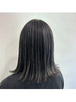 インパークス 江古田店(hair stage INPARKS) ロブヘア　シルバーハイライト