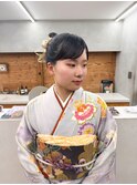 着付け　ヘアセット　振袖　成人式　着物　セット　前髪　ロング