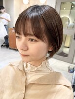 ヒビヲ(HIBIO) ショートボブ大人ショートヘアワンカラーブリーチなしカラー横浜