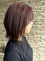 ハイバレーヘアーメゾン(HIGH VALLEY HAIRMAISON) ミディアムレイヤー顔周りカットミディアムボブ岡山南中央町