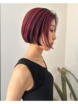 モノクロ(MONOCHRO) 大人/アンブレラカラー/ボブ/イメチェン/20代/30代/切りっぱなし