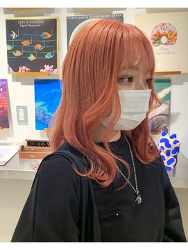 テンダー(Tender) サーモンピンク／黒染め剥がし