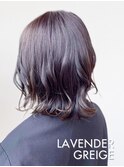 20代30代40代外ハネ小顔ボブ透明感ラベンダーグレージュ