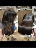 髪質改善縮毛矯正/地毛風ストレート/美髪矯正/カット/黒髪