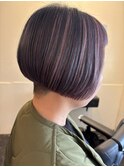 前下がりボブ 襟足刈り上げ