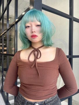 メゾンハル(Maison HALU) ミントグリーン×ボブレイヤー