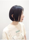 30代40代50代おすすめ　顎ラインのナチュラルボブ