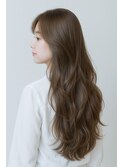 ロングレイヤー　グレージュ