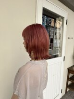 ヘアサロン リーフ(Hair Salon Leaf) レイヤーボブ　　ピンク