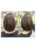 くびれボブ×縮毛矯正