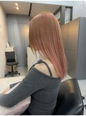 オレンジ　ブリーチカラー