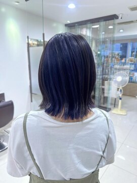 クロップ エス 茅ヶ崎本店(crop es) 筋感カラー(ラベンダーブルー)