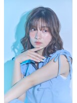 アトラ ハッピーヘアライフ 昭和町店(attra happyhairlife)&nbsp;ミディアムパーマ/コテ巻風パーマ/くせ毛風パーマ/大人ボブ