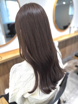 ノック(knock) ココアブラウン／髪質改善／艶髪／透明感カラー／ブラウン