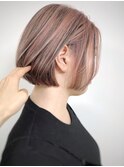 【morio原宿】ブリーチ　ローライト　ボブ