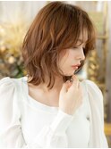 抜け感ブリーチなしモカブラウン小顔シャギーカット20代c8北浦和