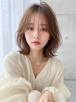 ノア 三宮店(NOA)&nbsp;【NOA】透け感くびれボブ×シアーベージュ