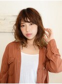 デジタルパーマで秋のトレンドミディスタイル